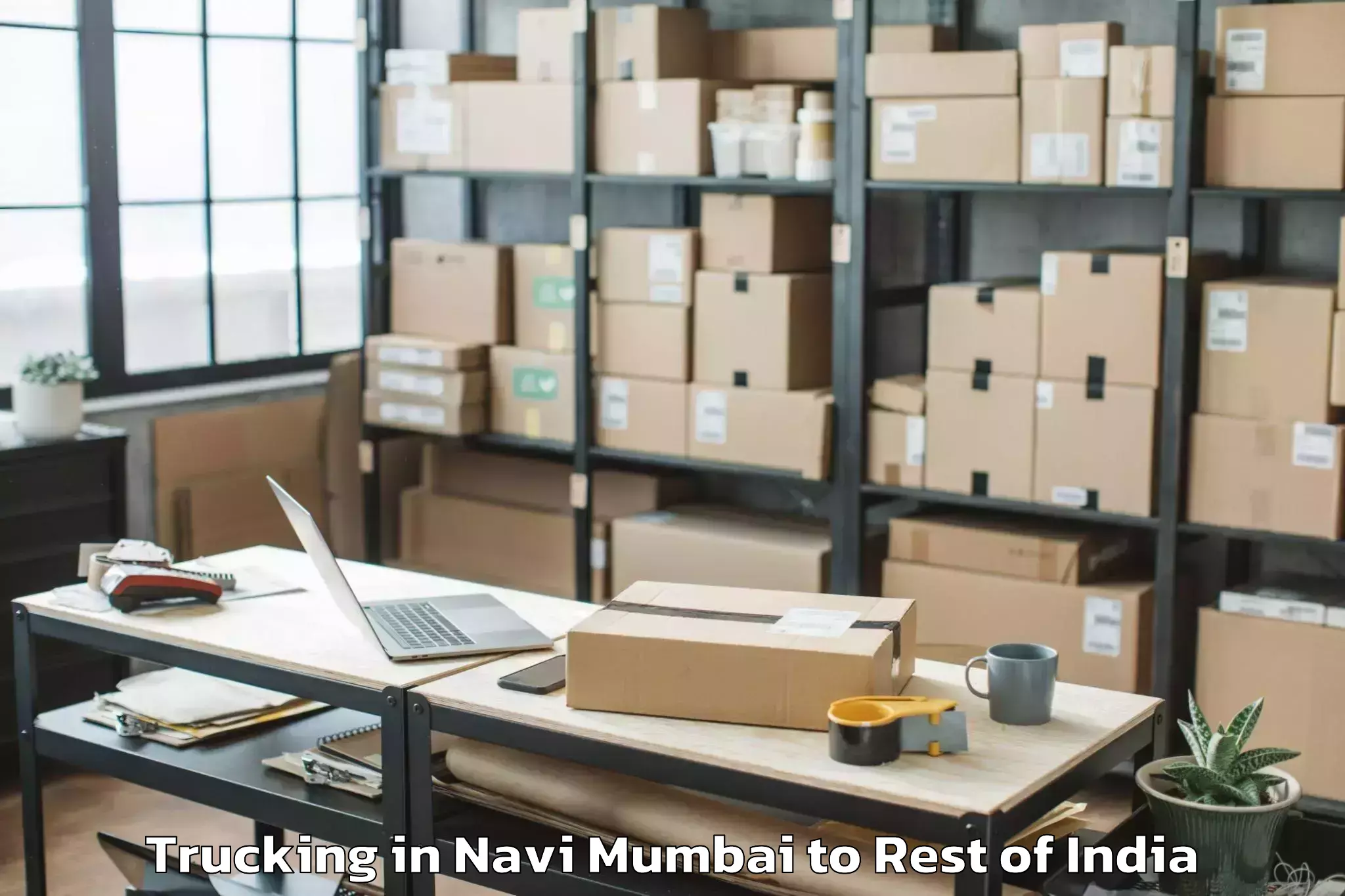 Hassle-Free Navi Mumbai to Bajor Trucking